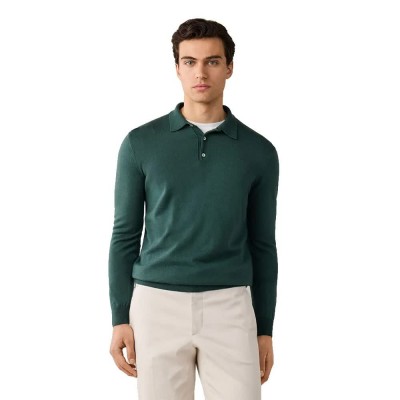 дамски,блузи,с,яка,мъжки,блузи,с,яка,façonnable,merino,long,sleeve,polo,green,(vintage,green)