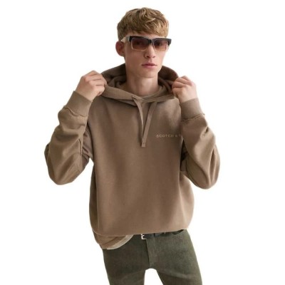 суичър,мъжки,пуловери,scotch,&,soda,183592,hoodie,brown,(walnut)