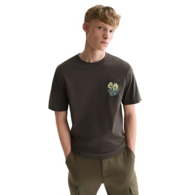 тениска,мъжки,тениски,дамски,тениски,scotch,&,soda,183731,short,sleeve,t,shirt,grey,(raven)