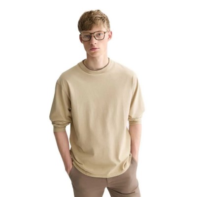 тениска,мъжки,тениски,дамски,тениски,scotch,&,soda,183744,long,sleeve,t,shirt,beige,(pure,cashmere)