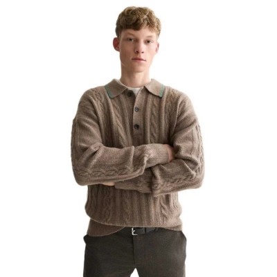 блуза,мъжки,пуловери,дамски,пуловери,scotch,&,soda,183771,sweater,brown,(walnut)