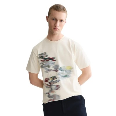 тениска,мъжки,тениски,дамски,тениски,scotch,&,soda,184290,short,sleeve,t,shirt,beige,(eggnog)