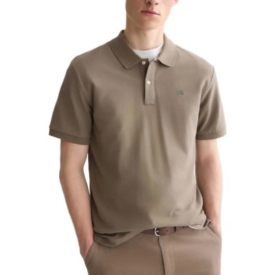 дамски,блузи,с,яка,мъжки,блузи,с,яка,scotch,&,soda,184414,short,sleeve,polo,brown,(walnut)