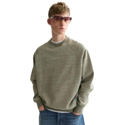 блуза,мъжки,пуловери,scotch,&,soda,184455,sweatshirt,green,(forest,night,melange)