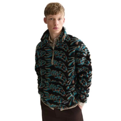 яке,мъжки,якета,дамски,якета,и,палта,scotch,&,soda,184479,fleece,jacket,black,(flying,fish,meteorite)