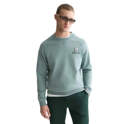 блуза,мъжки,пуловери,scotch,&,soda,186198,sweatshirt,green,(deep,teal,melange)
