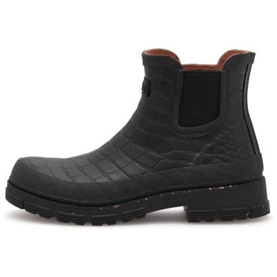 дамски,боти,мъжки,боти,woden,liv,croco,wp,booties,black,(black)