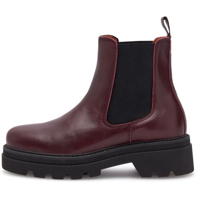 обувки,дамски,боти,мъжки,боти,woden,sanna,chelsea,l,boots,red,(cherry)