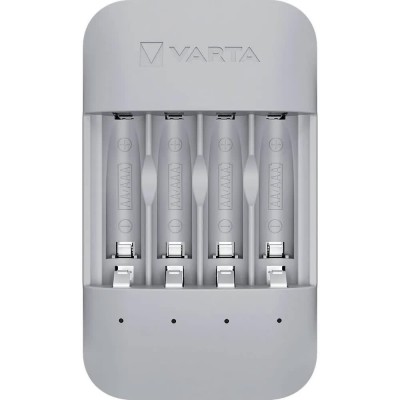 батерии,varta,57683,batteries,charger,silver,(grey,white)