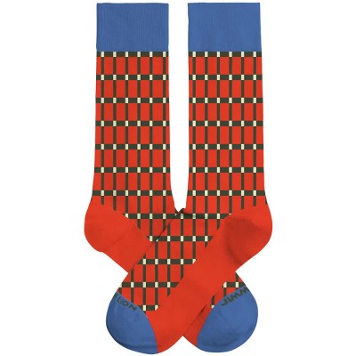 чорапи,мъжки,чорапи,дамски,чорапи,jimmy,lion,evelina,kroon,pattern,2,long,socks,orange,(orange,blue)