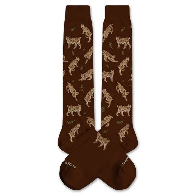 чорапи,мъжки,чорапи,дамски,чорапи,jimmy,lion,kh,lynx,long,socks,brown,(brown)