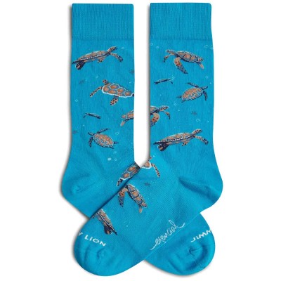 чорапи,мъжки,чорапи,дамски,чорапи,jimmy,lion,pura,vida,hawksbill,turtle,long,socks,blue,(turquoise)
