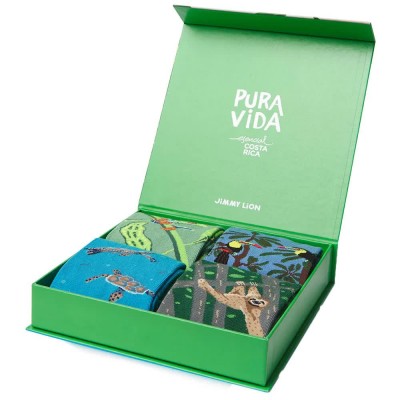 чорапи,мъжки,чорапи,дамски,чорапи,jimmy,lion,pura,vida,long,socks,3,pairs,green,(multicolor)