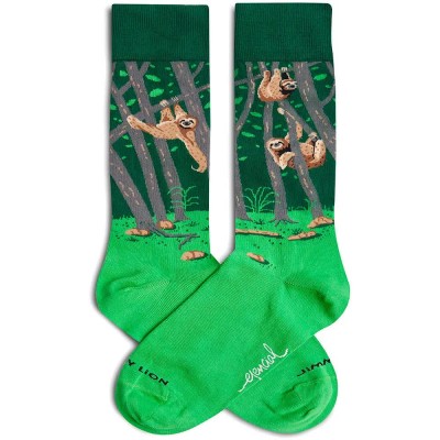 чорапи,мъжки,чорапи,дамски,чорапи,jimmy,lion,pura,vida,sloth,long,socks,green,(green)
