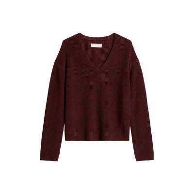 блуза,мъжки,пуловери,дамски,пуловери,marc,o´polo,5000011947,v,neck,sweater,brown,(black,cherry)