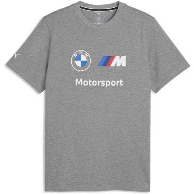 тениска,мъжки,тениски,дамски,тениски,puma,bmw,mms,essential,logo,short,sleeve,t,shirt,grey,(medium,gray,heather)
