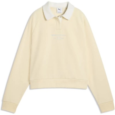дамски,блузи,с,яка,мъжки,блузи,с,яка,puma,class,relaxed,long,sleeve,polo,beige,(buttercream)