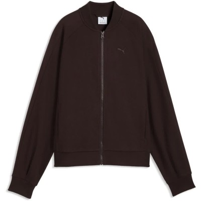 блуза,дамски,блузи,puma,class,standard,full,zip,sweatshirt,brown,(chocolate,fondue)