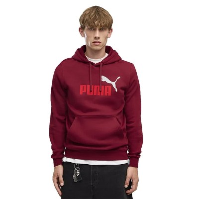 суичър,мъжки,пуловери,puma,essential,2,color,nº1,logo,hoodie,red,(garnet,glow)