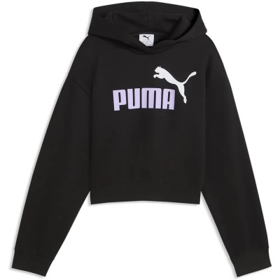 суичър,детски,блузи,puma,essential,2,color,nº1,logo,short,length,hoodie,black,(puma,black,light,lavender)