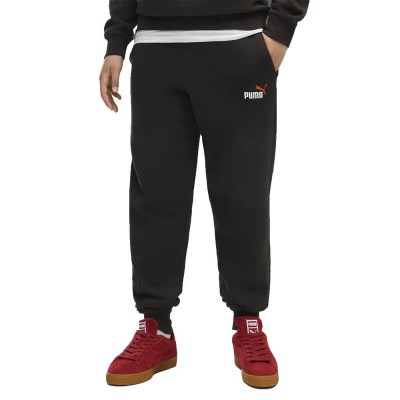 анцуг,мъжки,панталони,дамски,панталони,puma,essential,2,color,nº1,logo,sweat,pants,black,(puma,black,redflash)