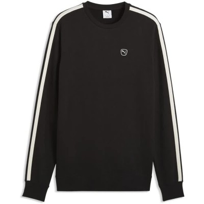 блуза,мъжки,пуловери,puma,essential,elevated,sweatshirt,black,(puma,black,warm,white)