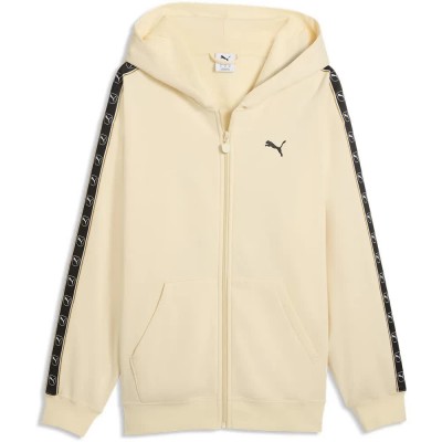 блуза,мъжки,пуловери,puma,essential,elevated,tape,relaxed,full,zip,sweatshirt,beige,(buttercream)