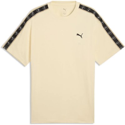 тениска,мъжки,тениски,дамски,тениски,puma,essential,elevated,tape,relaxed,short,sleeve,t,shirt,yellow,(buttercream)