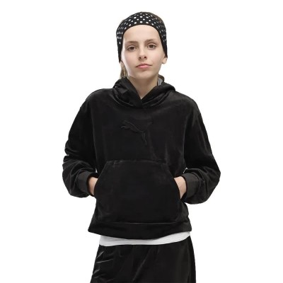 суичър,детски,блузи,puma,essential,elevated,velour,relaxed,short,length,hoodie,black,(puma,black)