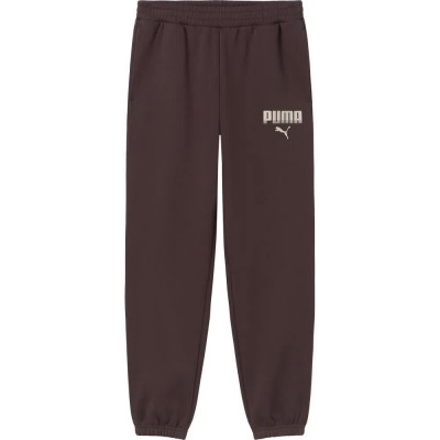 анцуг,мъжки,панталони,дамски,панталони,puma,essential,graphic,sweat,pants,brown,(chocolate,fondue)