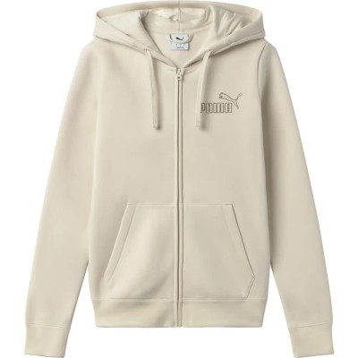 блуза,дамски,блузи,puma,essential+,rhinestone,full,zip,sweatshirt,beige,(alpine,snow)