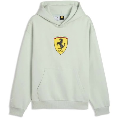 суичър,мъжки,пуловери,puma,ferrari,colored,shield,hoodie,green,(créme,de,mint)