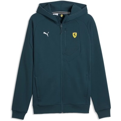 блуза,мъжки,пуловери,puma,ferrari,pm1,full,zip,sweatshirt,blue,(midnight,petrol)