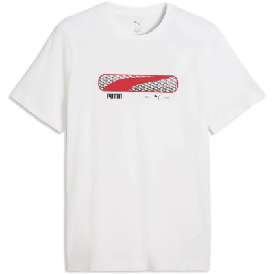тениска,мъжки,тениски,дамски,тениски,puma,sport,logo,play,short,sleeve,t,shirt,white,(puma,white)