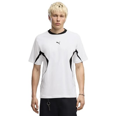 тениска,мъжки,тениски,дамски,тениски,puma,sport,relaxed,blocking,short,sleeve,t,shirt,white,(puma,white)