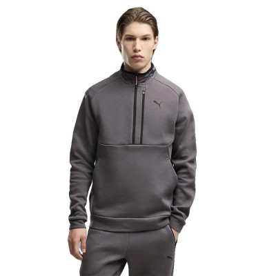 блуза,мъжки,пуловери,puma,tech,half,zip,sweatshirt,grey,(moody,gray)