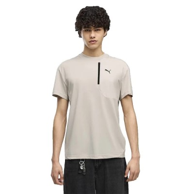 тениска,мъжки,тениски,дамски,тениски,puma,tech,pocket,short,sleeve,t,shirt,beige,(silver,fog)
