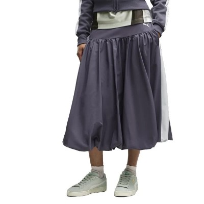 пола,дамски,поли,и,рокли,puma,t7,balloon,woven,midi,skirt,grey,(inky,depths,créme,de,mint)