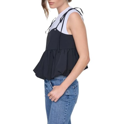 потник,дамски,топове,dkny,dw5900282,sleeveless,top,black,(black,black)