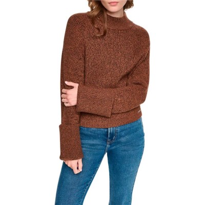 блуза,мъжки,пуловери,дамски,пуловери,dkny,dw7000708,high,neck,sweater,brown,(caramel,espresso,brown)