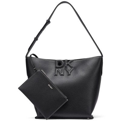 чанта,за,през,рамо,всички,чанти,dkny,nicole,bucket,shoulder,bag,black,(black,silver,black)