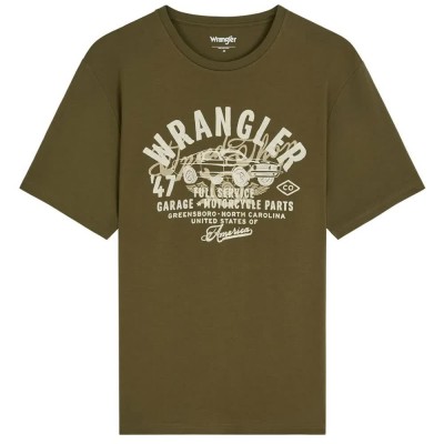 тениска,мъжки,тениски,дамски,тениски,wrangler,americana,short,sleeve,t,shirt,green,(olive,night)