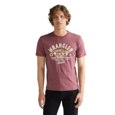 тениска,мъжки,тениски,дамски,тениски,wrangler,americana,short,sleeve,t,shirt,purple,(rose,brown)