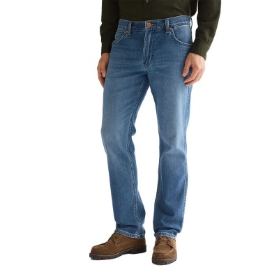 дънки,мъжки,панталони,дамски,панталони,wrangler,greensboro,jeans,blue,(windstorm)