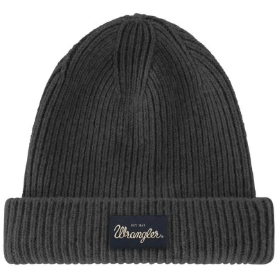 шапка,всички,шапки,wrangler,ribbed,wool,beanie,black,(dark,grey)