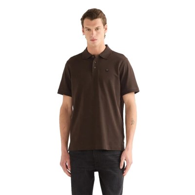 дамски,блузи,с,яка,мъжки,блузи,с,яка,wrangler,short,sleeve,polo,brown,(chocolate,torte)