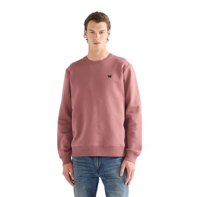 блуза,мъжки,пуловери,wrangler,sign,off,crew,sweatshirt,brown,pink,(rose,brown)