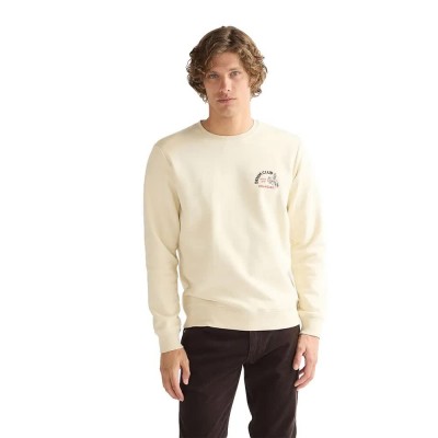 блуза,мъжки,пуловери,wrangler,small,graphic,crew,sweatshirt,beige,(almond,milk)