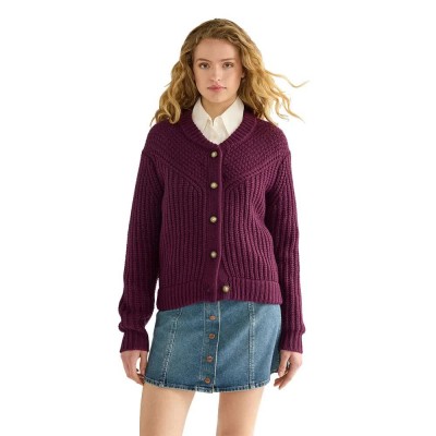 жилетка,мъжки,пуловери,дамски,пуловери,wrangler,western,cardigan,purple,(potent,purple)