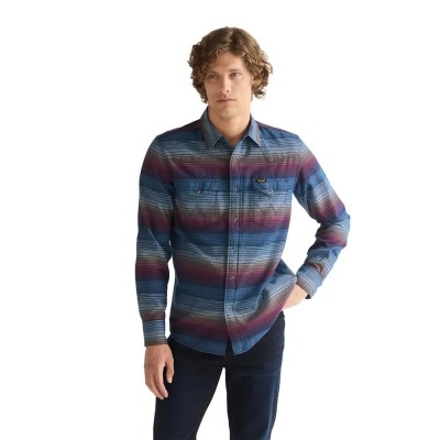 риза,с,дълъг,ръкав,дамски,ризи,мъжки,ризи,wrangler,western,long,sleeve,shirt,multicolor,(dark,americana)